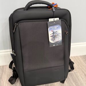 Sleek Black Men's Backpack by